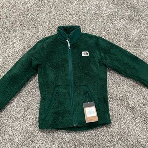 North face jacket green